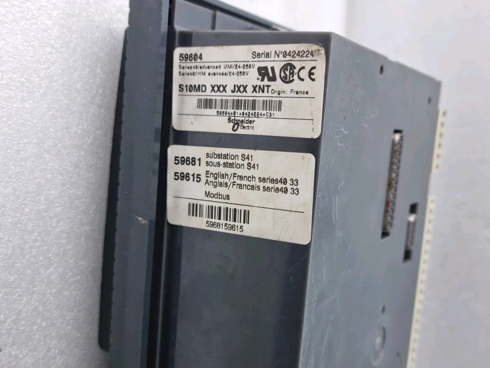 Merlin Gerin Sepam 59604 S10MD XXX JXX XNT Module Tested as Photo